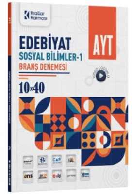 AYT Edebiyat Sosyal Bilimler 1 10 x 40 Branş Denemesi Krallar Karması - Kolektif kitap kapağı