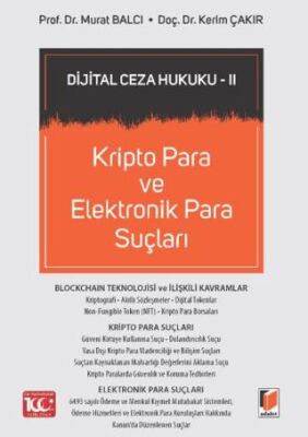 Kripto Para ve Elektronik Para Suçları - Murat BALCI kitap kapağı