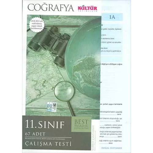 Kültür Yayınları 11. Sınıf Coğrafya Yaprak Test kitap kapağı