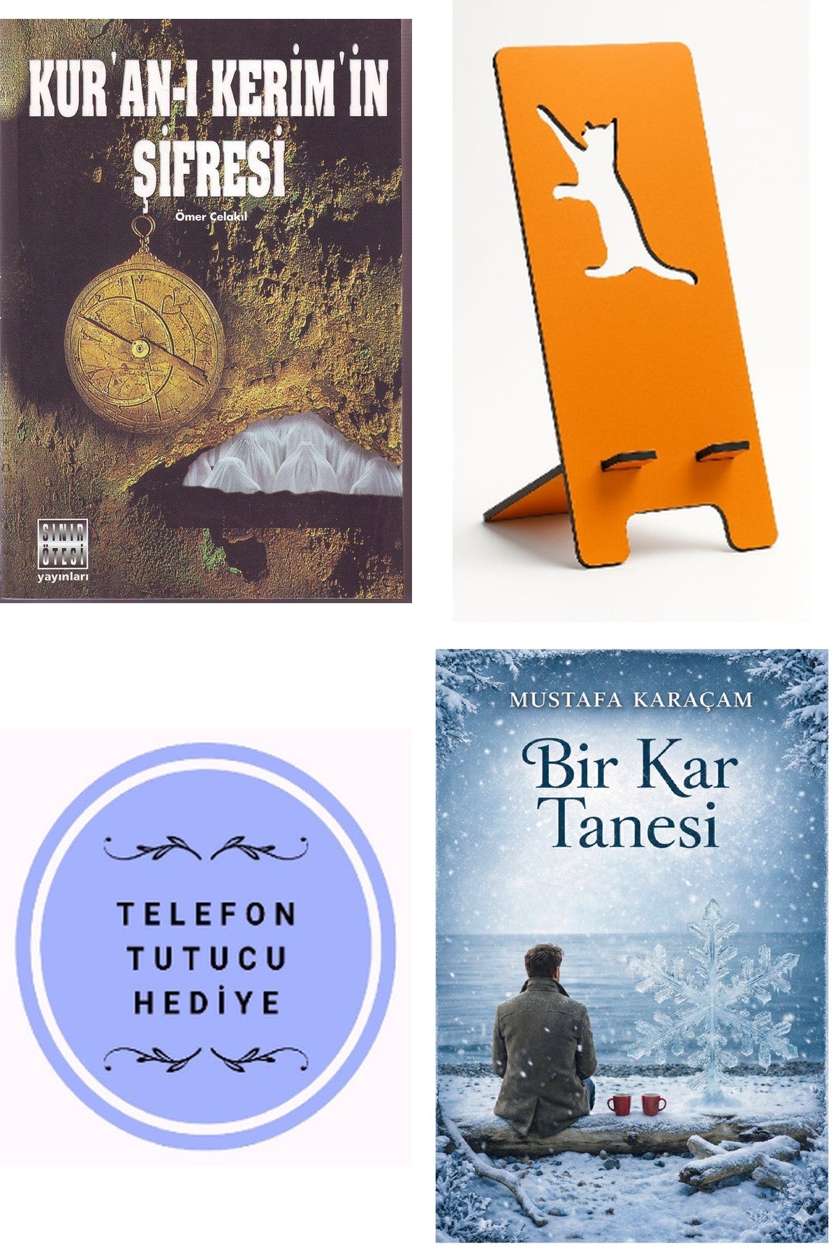 Kur’an-ı Kerim’in Şifresi - Ömer Çelakıl + Telefon Tutucu + Bir Kar Tanesi kitap kapağı