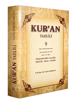 Kur`an Tahlili 9. Cilt - Dr. Necla Yasdıman kitap kapağı