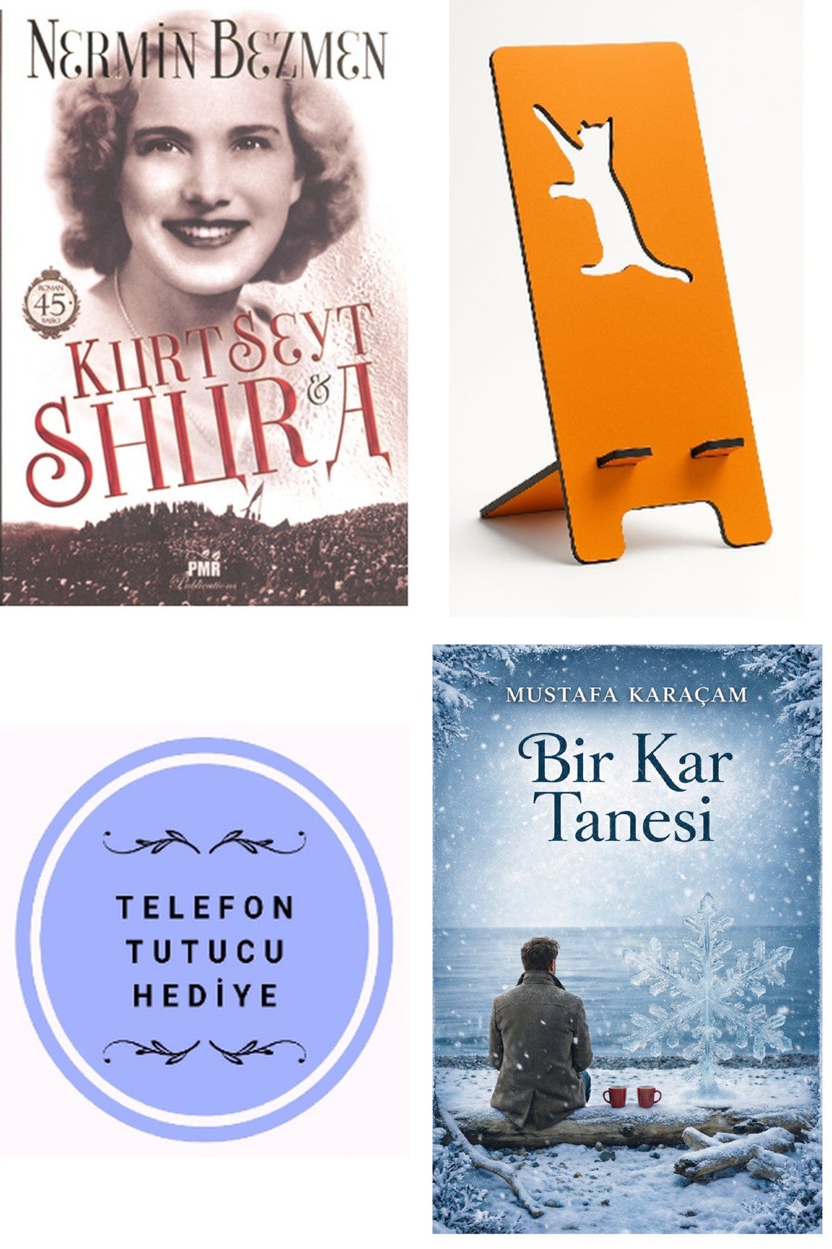Kurt Seyt & Shura - Nermin Bezmen + Telefon Tutucu + Bir Kar Tanesi kitap kapağı