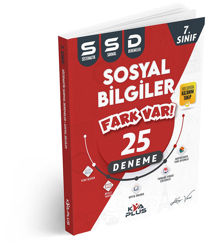 Kva 2024 7. Sınıf Sosyal Bilimler 25 Sistematik Sarmal Deneme - Koray Varol kitap kapağı