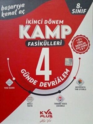 KVA Yayınları 8. Sınıf 2. Dönem Kamp Fasikülleri 4 Günde Devri Alem - Kolektif kitap kapağı