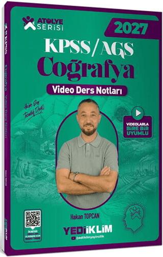 2027 KPSS AGS Atölye Serisi Genel Kültür Coğrafya Video Ders Notları | Yediiklim Yayınları (Ciltsiz)  - Resim 1