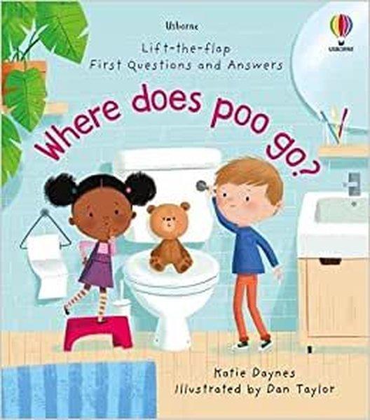 First Questions and Answers: Where Does Poo Go? | Usborne - Resim 1