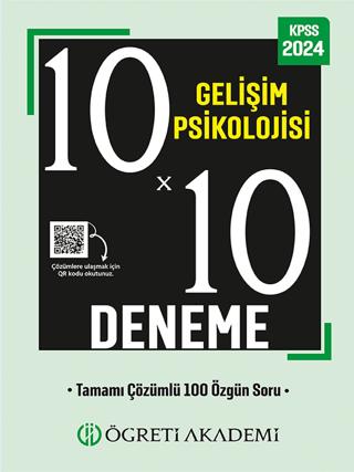 10X10 Gelişim Psikolojisi Deneme | Öğreti Akademi (Ciltsiz)  - Resim 1