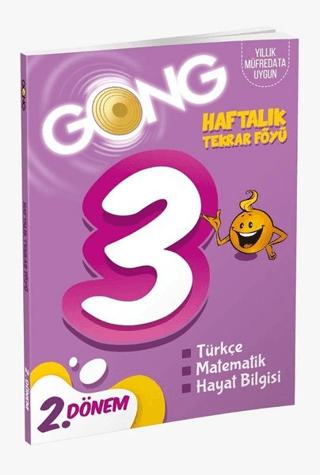 GONG 3. Sınıf 2. Dönem Haftalık Tekrar Föyü | Eğiten Kitap (Ciltsiz)  - Resim 1