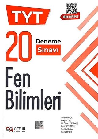 Nitelik YKS TYT Fen Bilimleri 20 Deneme Sınavı Video Çözümlü | Nitelik Yayınları (Ciltsiz)  - Resim 1