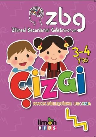 Zihinsel Becerilerimi Geliştiriyorum 3-4 Yaş Çizgi | limonKIDS (Ciltsiz)  - Resim 1