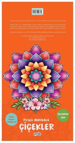 Çocuklar İçin- Puslu Mandala- Çiçekler | Puslu Yayıncılık (İnce Kapak)  - Resim 1