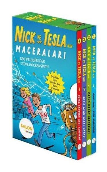 Nick ve Tesla Seti - 4 Kitap Takım | Salon Çocuk (İnce Kapak)  - Resim 1