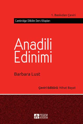 Anadili Edinimi | Pegem Akademi Yayıncılık (Ciltsiz)  - Resim 1