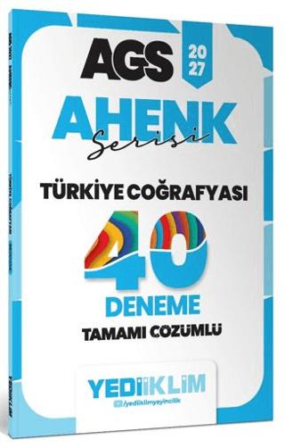 2027 MEB AGS Ahenk Türkiye Coğrafyası Tamamı Çözümlü 40 Deneme | Yediiklim Yayınları (Ciltsiz)  - Resim 1