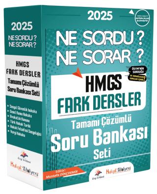 2025 HMGS Fark Dersler Ne Sordu Ne Sorar Soru Bankası Modüler Set Çözümlü | Dizgi Kitap (Ciltsiz)  - Resim 1