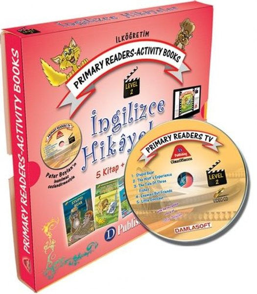 Level 2 - English Short Stories - 5 Books + 5 Films in VCD - Kolektif kitap kapağı