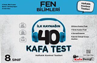 8. Sınıf Fen Bilimleri İlk Kaynağın 40 Kafa Test - Kolektif kitap kapağı