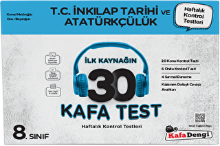 8. Sınıf T.C. İnkılap Tarihi ve Atatürkçülük İlk Kaynağın 30 Kafa Test - Kolektif kitap kapağı