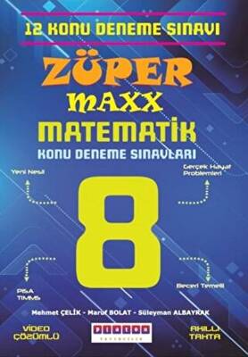 LGS 8. Sınıf Züper Maxx Matematik Konu Denemeleri - Kolektif kitap kapağı