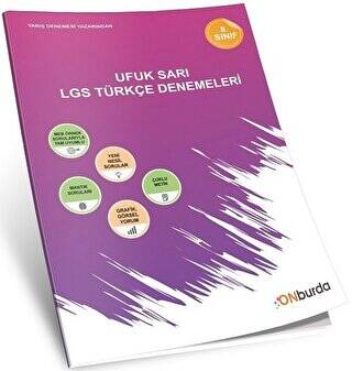 ONburda Yayınları LGS Türkçe Denemeleri - Komisyon kitap kapağı