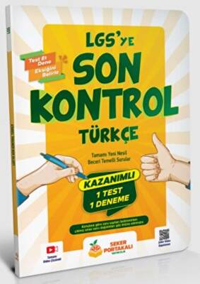 Şeker Portakalı Yayıncılık LGS`ye Son Kontrol Türkçe - Kolektif kitap kapağı