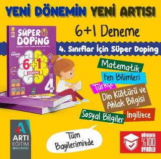4. Sınıf Süper Doping 6+1 Deneme | Artı Eğitim Yayınları (Ciltsiz)  - Resim 1