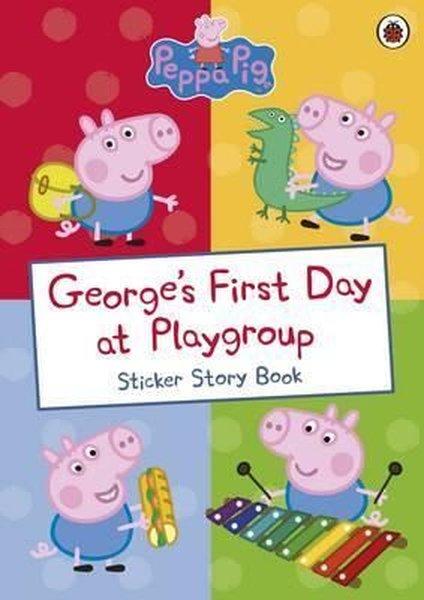 George's First Day at Playgroup: Sticker Book (Peppa Pig) | Ladybirds (İnce Kapak)  - Resim 1