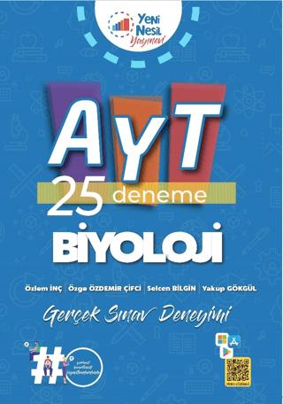 AYT Biyoloji 25 Deneme Sınavı | Yeni Nesil Yayınevi (Ciltsiz)  - Resim 1