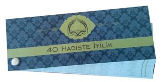 40 Hadiste İyilik Kartela | Diyanet İşleri Başkanlığı (Ciltsiz)  - Resim 1