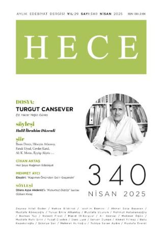 Hece Dergisi - Sayı 340 Nisan 2025 | Hece Dergisi (Ciltsiz)  - Resim 1