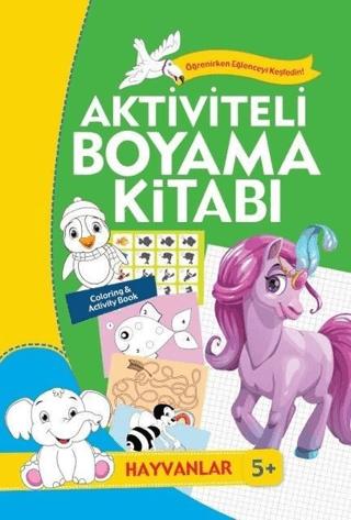 Aktiviteli Boyama Kitabı 5 Yaş - Hayvanlar Yeşil Kitap | Koloni Çocuk (Ciltsiz)  - Resim 1