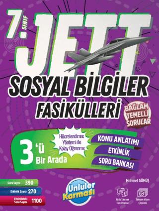 7. Sınıf Jett Sosyal Bilgiler Fasikülleri | Ünlüler Karması (Ciltsiz)  - Resim 1