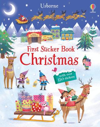 First Sticker Book Christmas | Usborne (Ciltsiz)  - Resim 1