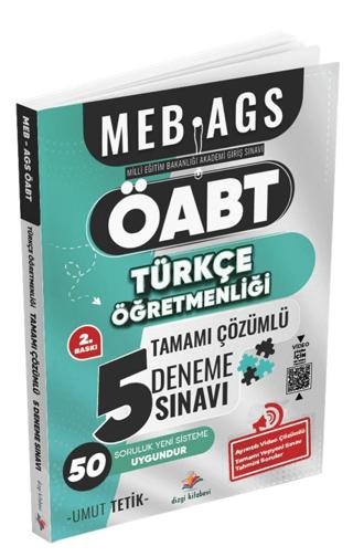 MEB AGS ÖABT Türkçe Öğretmenliği Tamamı Ayrıntılı Video Çözümlü 5 Deneme Sınavı | Dizgi Kitap (Ciltsiz)  - Resim 1