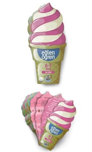 Eğlen Öğren Ice Cream 6-7 Yaş | Dstil Tasarım İletişim Yayınları (Ciltsiz)  - Resim 1