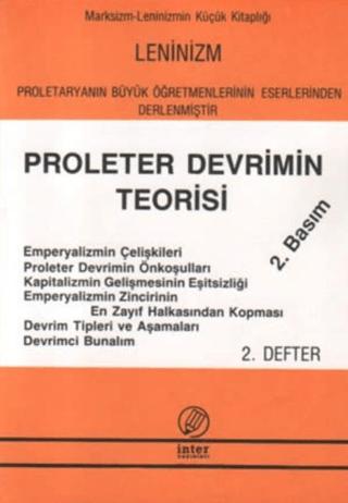 Proleter Devrimin Teorisi | İnter Yayınları (Ciltsiz)  - Resim 1