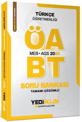 2026 MEB-AGS ÖABT Türkçe Öğretmenliği Tamamı Çözümlü Soru Bankası | Yediiklim Yayınları (Ciltsiz)  - Resim 1