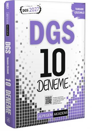 2027 DGS Tamamı Çözümlü 10 Deneme | Pegem Akademi Yayıncılık (Ciltsiz)  - Resim 1