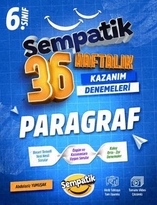 6. Sınıf Paragraf 36 Haftalık Kazanım Denemeleri | Ünlüler Karması (Ciltsiz)  - Resim 1