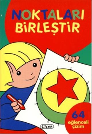 Noktaları Birleştir - Kırmızı | Çiçek Yayıncılık (Ciltsiz)  - Resim 1