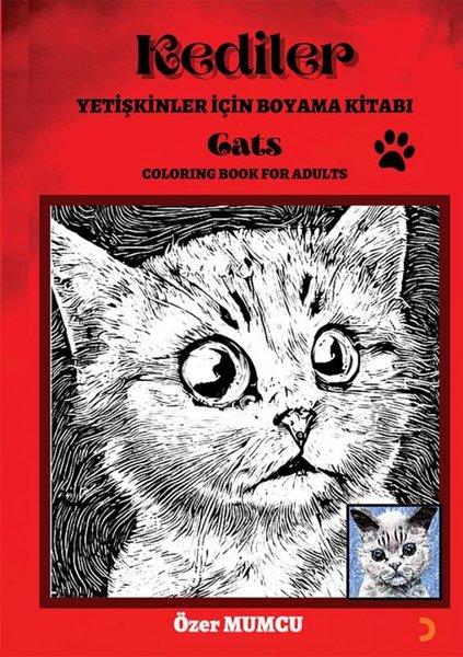 Kediler - Yetişkinler için Boyama Kitabı | Cinius (İnce Kapak)  - Resim 1
