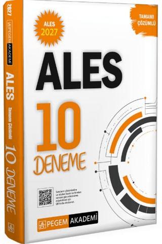 2027 ALES Tamamı Çözümlü 10 Deneme | Pegem Akademi Yayıncılık (Ciltsiz)  - Resim 1