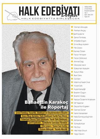 Halk Edebiyatı Dergisi Sayı: 2 Eylül-Ekim 2014 | Halk Edebiyatı Dergisi Yayınları (Ciltsiz)  - Resim 1