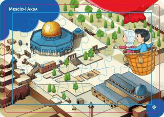 4-6 Yaş Değerli Mekanlar Mescidi Aksa Puzzle 30 Parça | Türkiye Diyanet Vakfı Yayınları - Resim 1