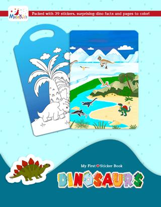 Dinosaurs Sticker Book! | MuseKids (Ciltsiz)  - Resim 1