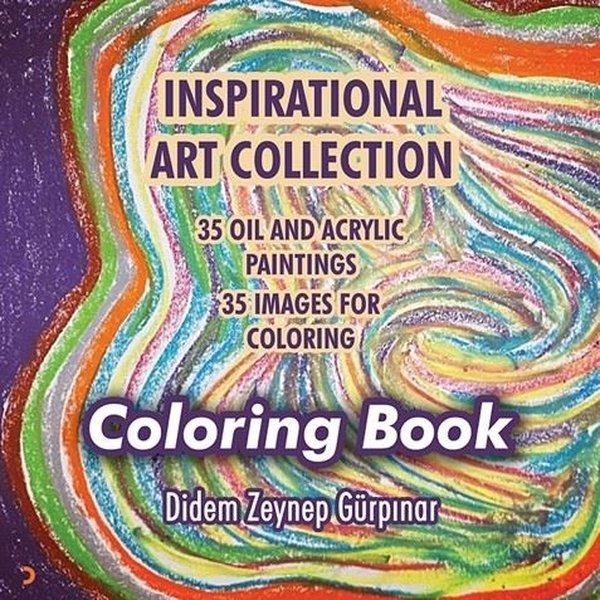 Inspirational Art Collection - 35 Oil and Acrylic Paintings 35 Images For Coloring | Cinius (İnce Kapak)  - Resim 1