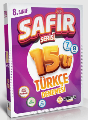 Safir 8. Sınıf Türkçe Branş Deneme 15`li - Kolektif kitap kapağı