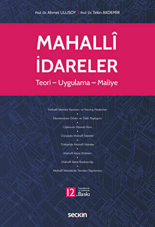 Mahalli İdareler - Ahmet Ulusoy kitap kapağı
