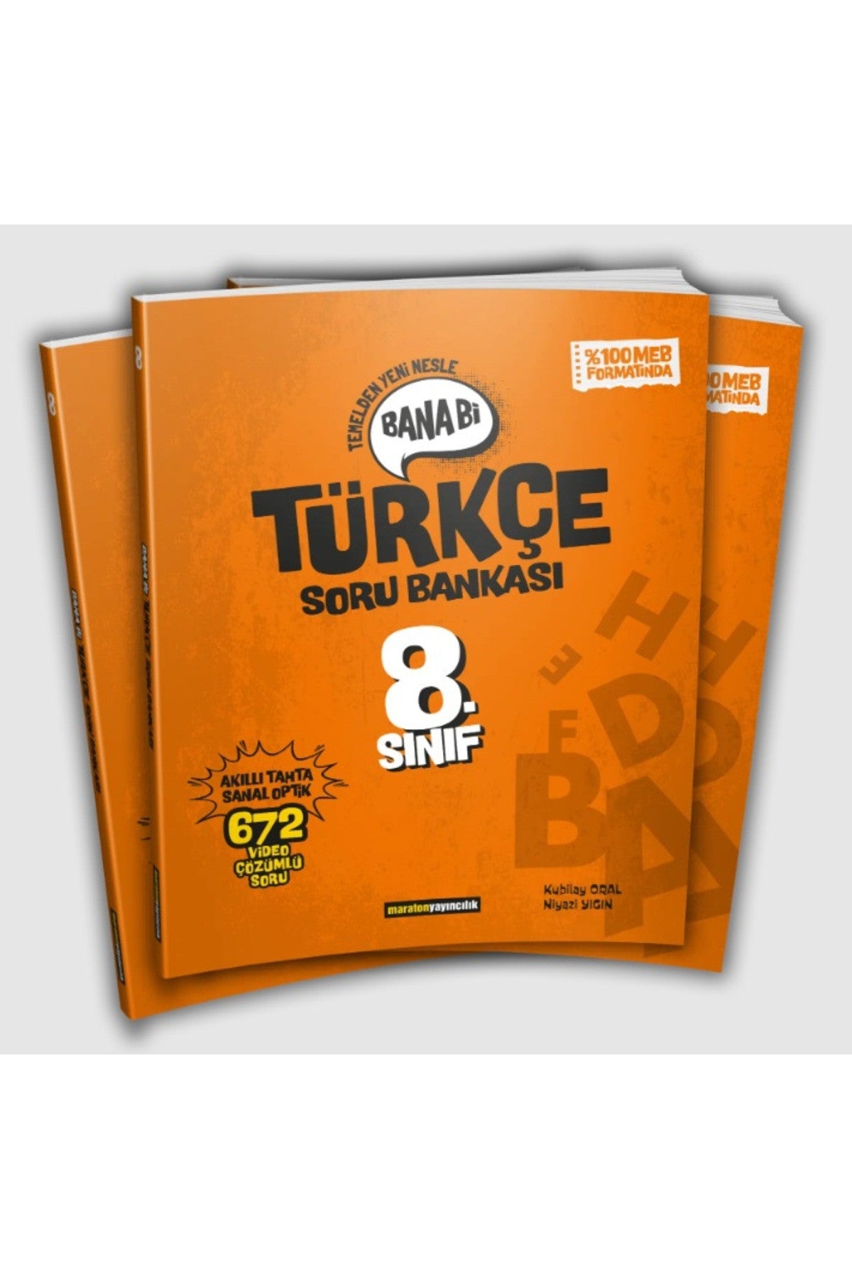 Maraton Yayıncılık 8. Sınıf Bana Bi Türkçe Soru Bankası - Kubilay Oral kitap kapağı