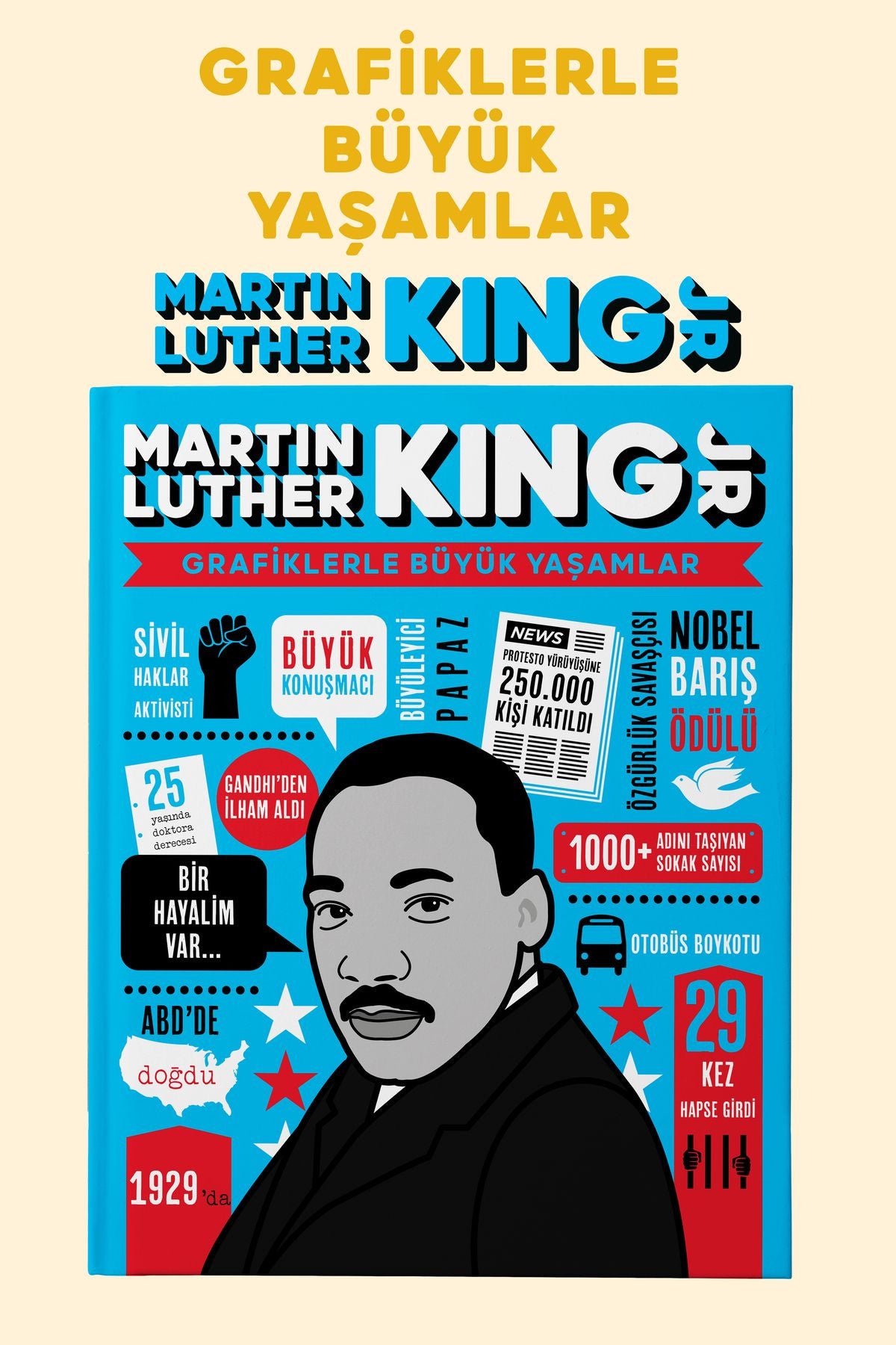 Martin Luther King Jr Kalın Kapak kitap kapağı